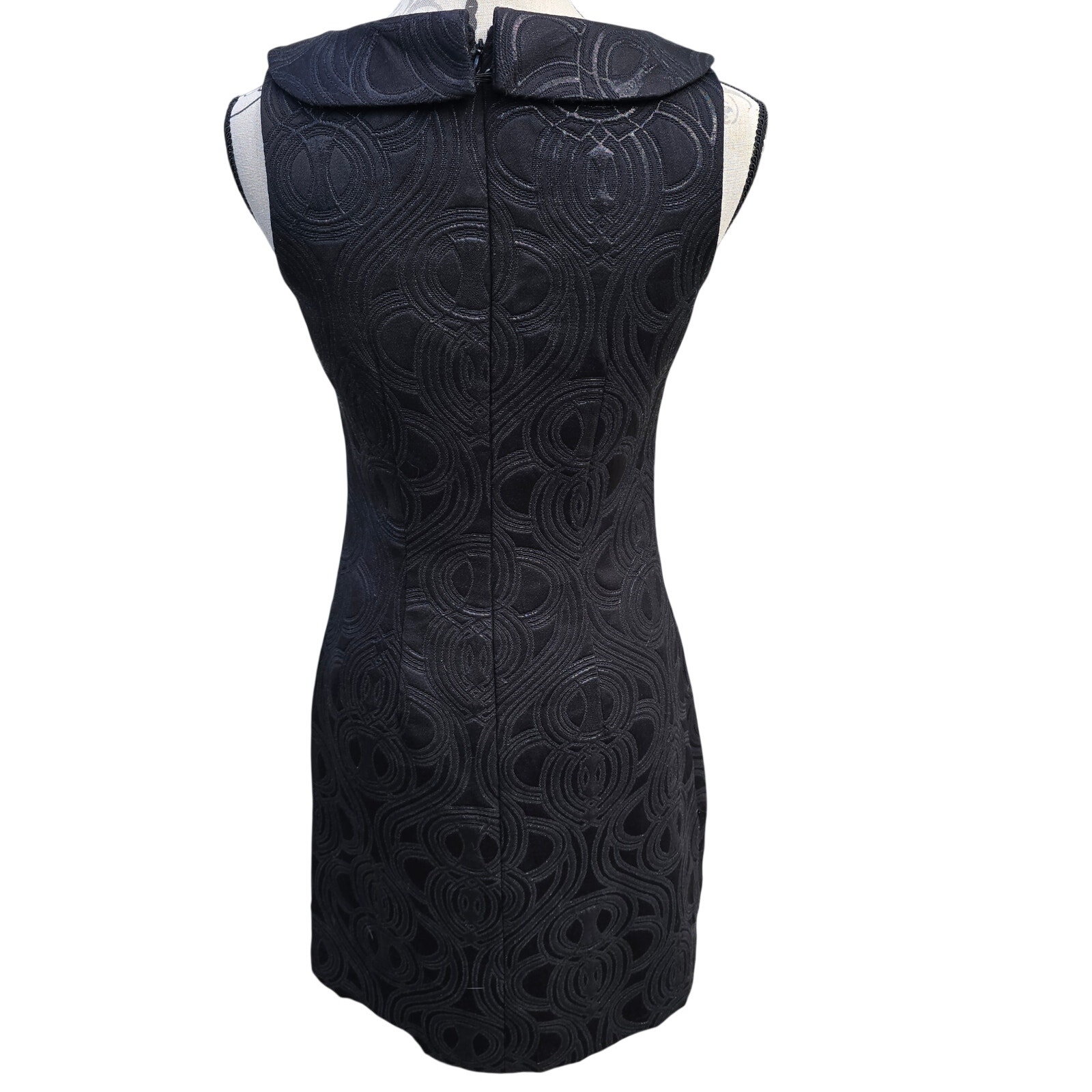 70s Style Retro Body Con Target Limited Edition Black Dress Size 4 — image 2 of 8
